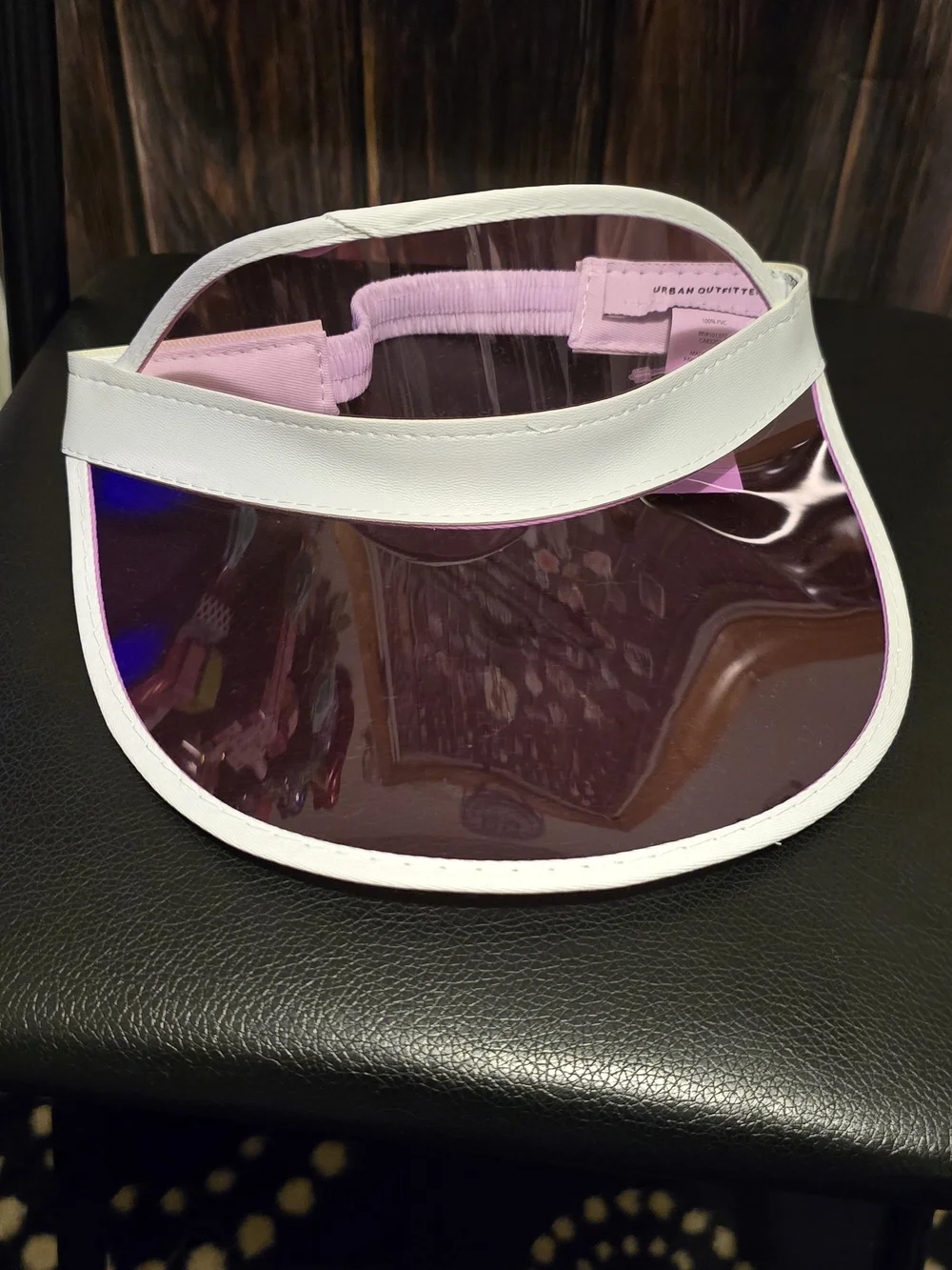 Urban Outfitters Pink Tinted Visor - White Trim